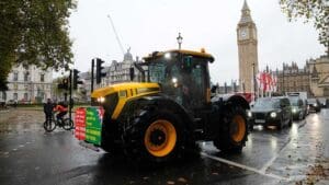 Farmers stage mass protest against UK government's inheritance tax changes, calling them a "betrayal" that threatens family farms. NFU disputes Treasury figures, urging policy reversal.