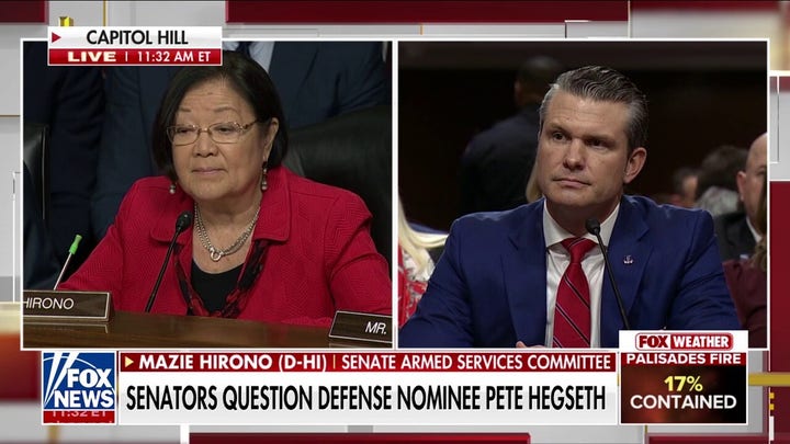 Senator hounds Hegseth on assault accusations, drinking