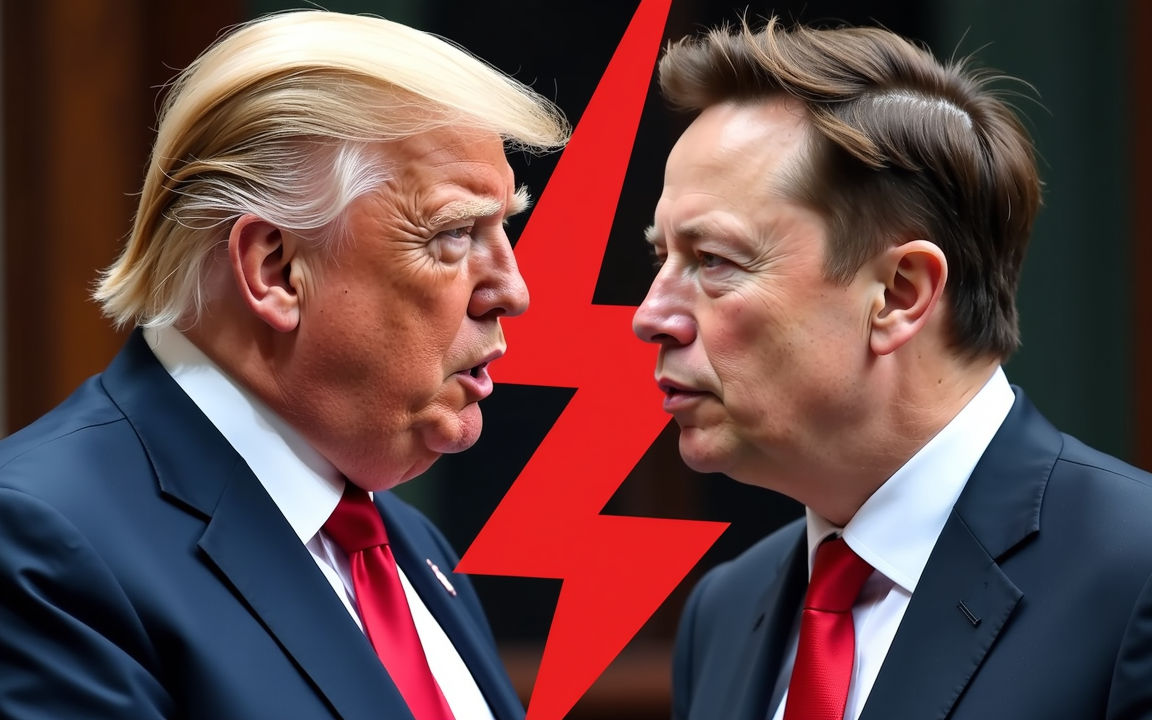 AI generated Musk and Trump